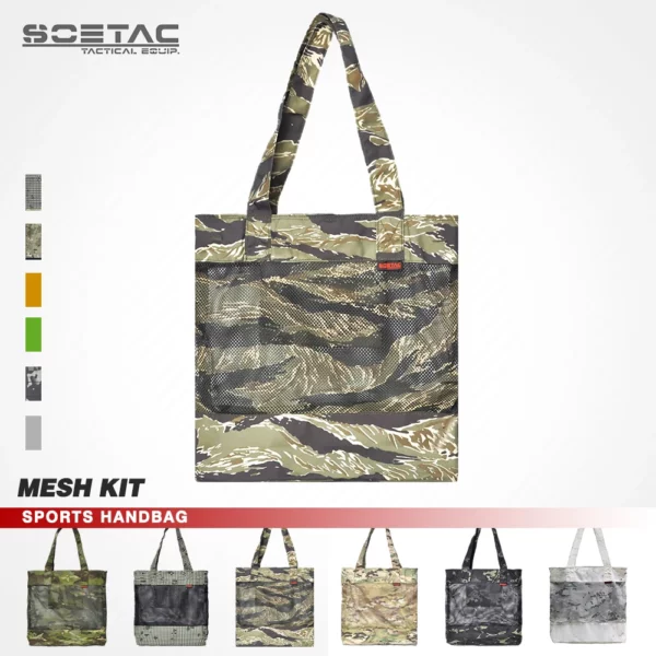 Grand sac camouflage, réutilisable