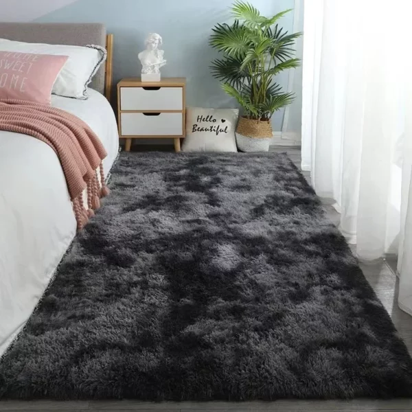 Gray Plush Carpet for Living Room – Image 9
