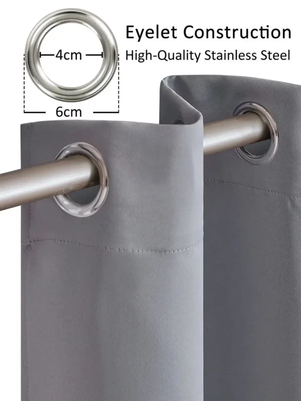 Solid Color Blackout Curtains – Image 6